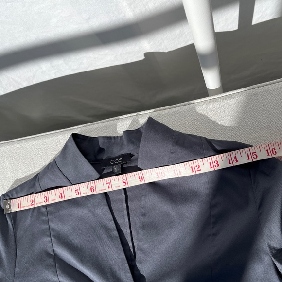 COS (4) cotton sateen shift dress with side pockets, grey, BNWOT. - Picture 11 of 16